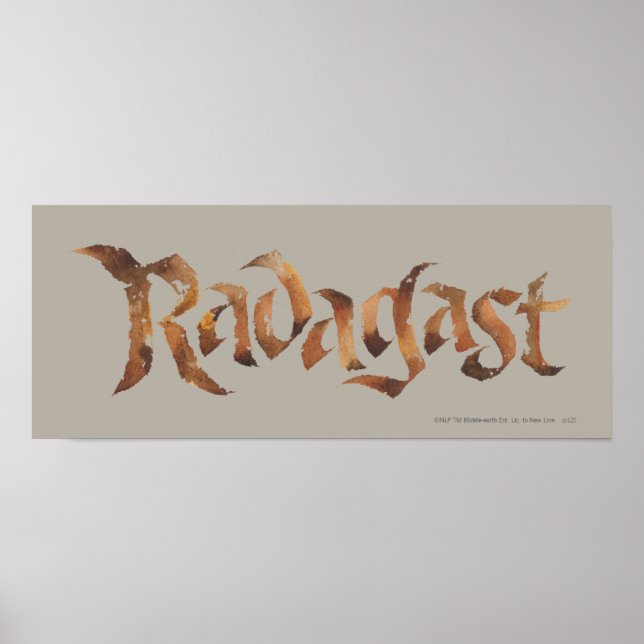 Póster RADAGAST™ Name Textured (Frente)