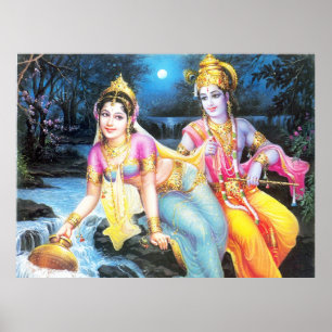 Póster radha-krishna