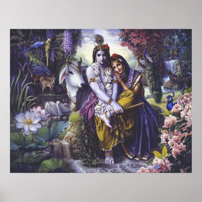 Póster Radha Krishna - canvas de Casal All-Attrative (Frente)