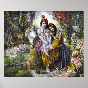 Poster Radha & Krishna - O Casal Divino All-Attrative
