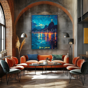 Poster Radiação do Rio - Reflexões do Cristo do Redentor