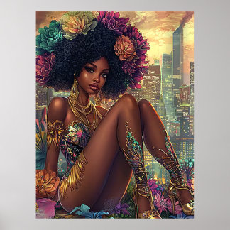 Poster Radiant City Goddess