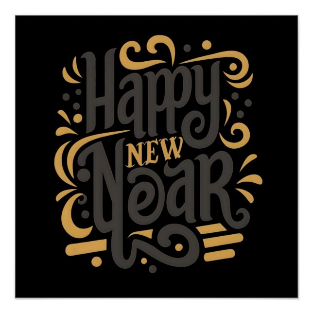 Póster Radiant Happy New Year (Frente)