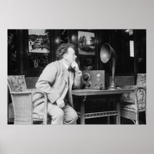 Póster Rádio antigo, 1900s adiantados