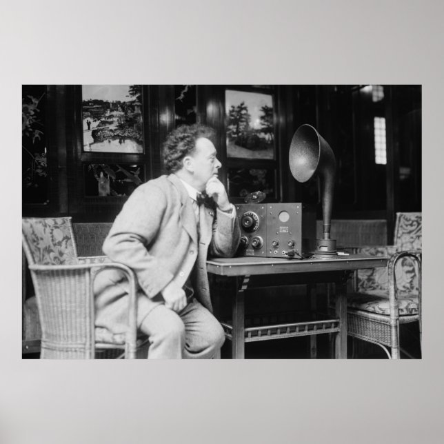 Póster Rádio Antiquado, início dos anos 1900 (Frente)