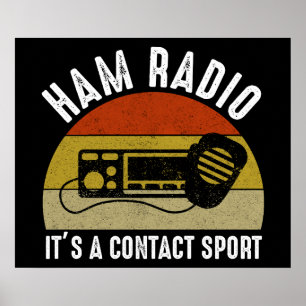 Poster Rádio Ham - É um Esporte de Contato