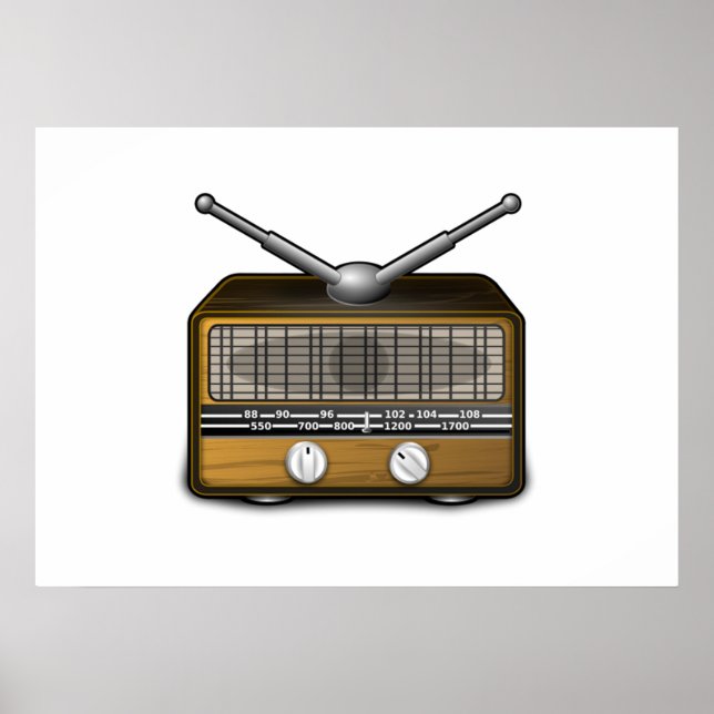 Póster Rádio Vintage (Frente)