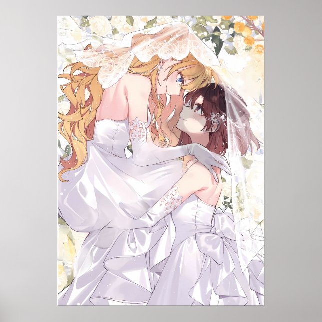 Poster Rae e Claire Wedding | WataOshi (Frente)