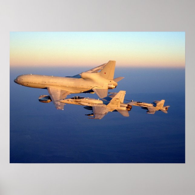 Poster RAF Tristar e F-18C Hornet (Frente)