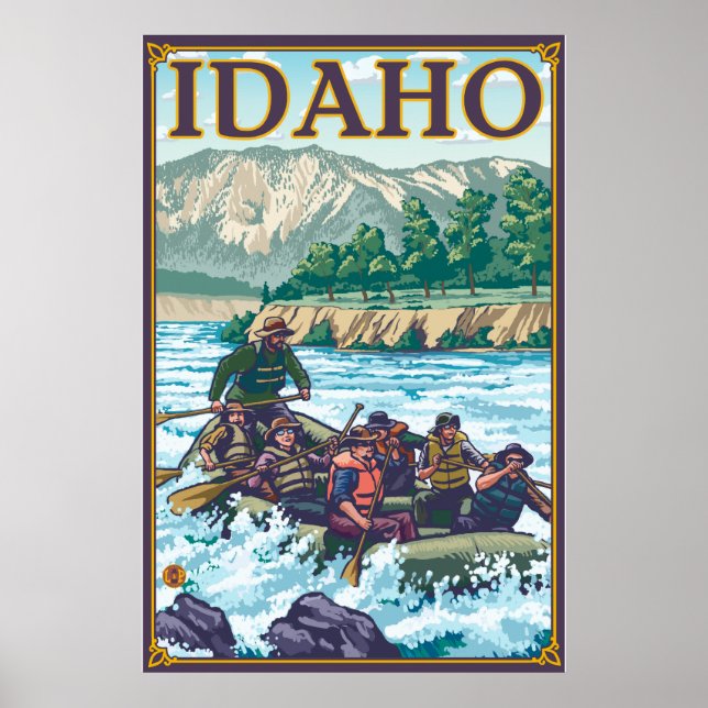 Póster Rafa de Água Branca - Idaho (Frente)