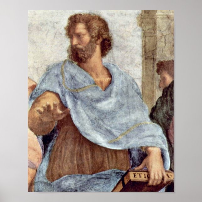 Poster Raffaello Sanzio da Urbino - Aristotle (Frente)