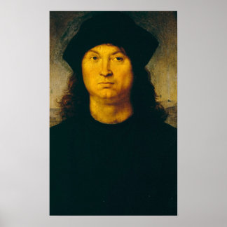 Póster Raffaello Sanzio da Urbino - ritratto di uomo 1