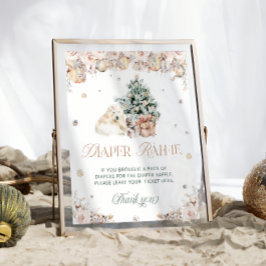 Poster Raffle da Fralda do Urso Polar de inverno