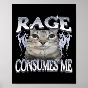 Poster Rage consome-me Bobo Engraçado Estrelando a Mulher