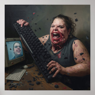 Poster Rage Error: System Failure - Ctrl Alt Delirium