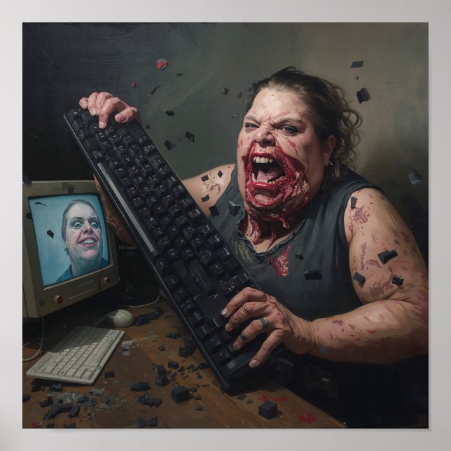 Poster Rage Error: System Failure - Ctrl Alt Delirium (Frente)