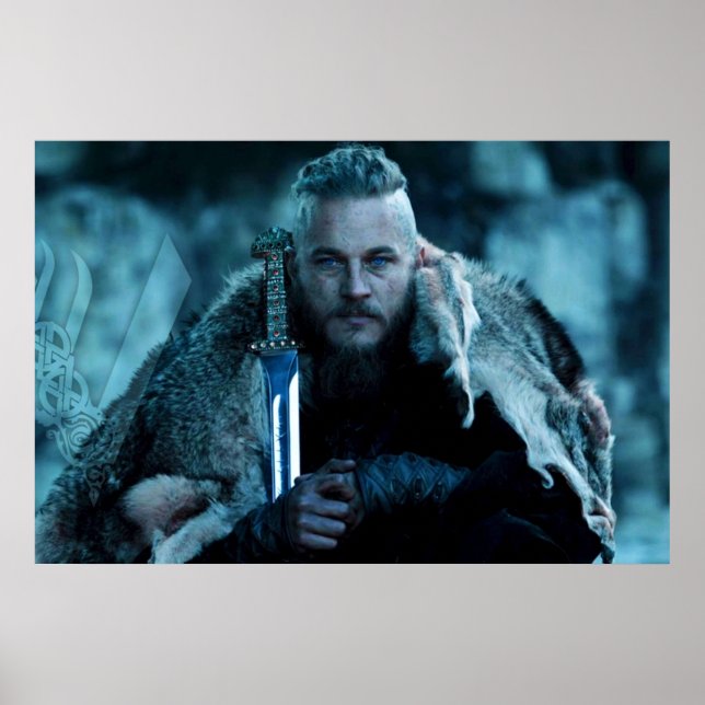 Poster Ragnar Lothbrok viking (Frente)