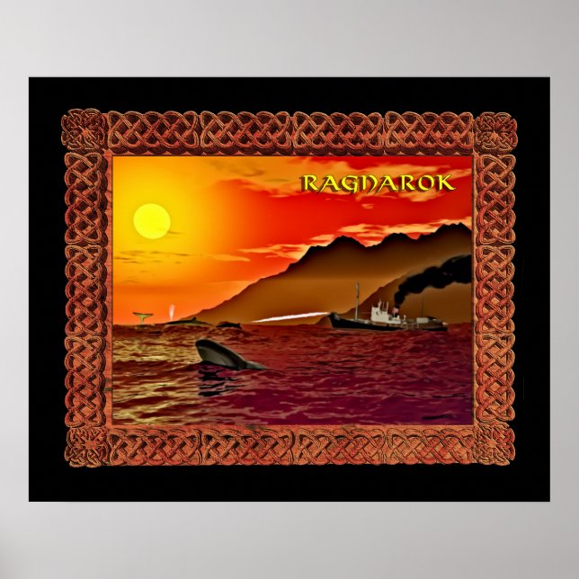 Póster Ragnarok Para Baleias (Frente)