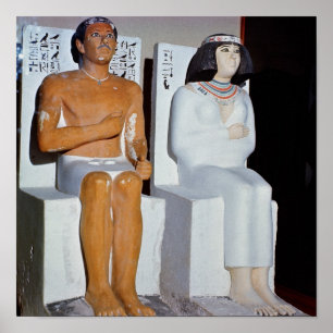 Póster Rahotep e sua esposa, Nofret, de Meydum
