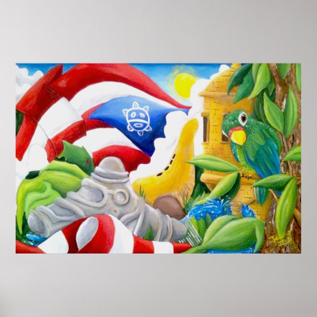 Poster Raices Puero Arte Americana (Frente)