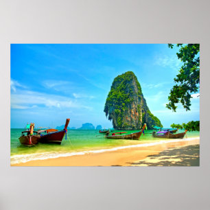 Póster Railay Beach, Krabi Tailândia