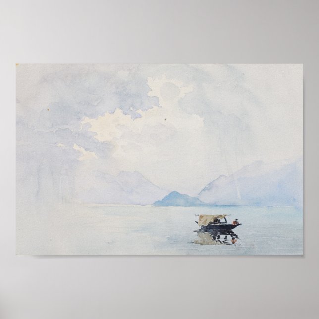 Poster Rain Bellagio George Elbert Burr Seascape (Frente)