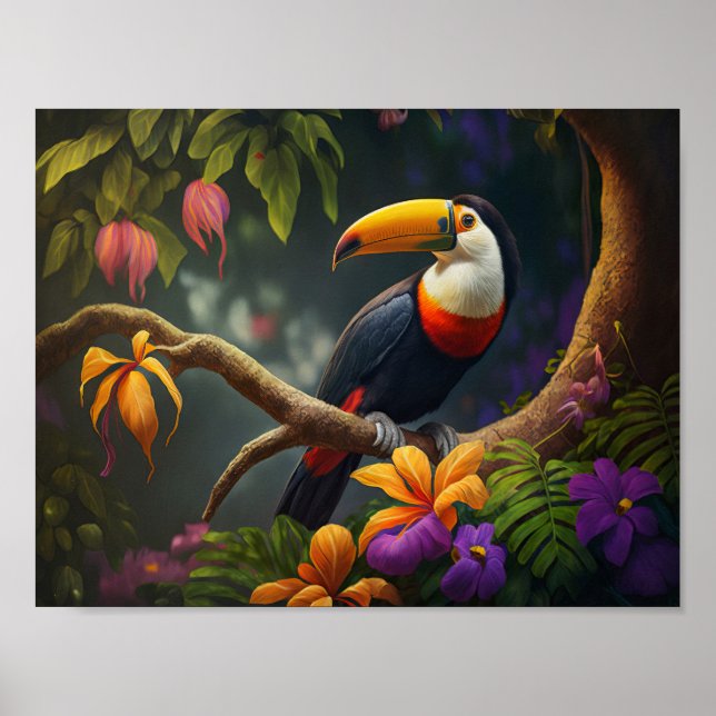 Poster Rain Forest Toucan (Frente)