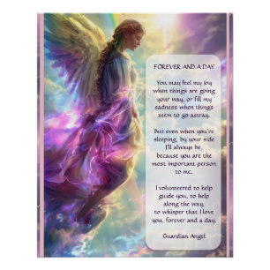 Póster Rainbow Angel e Poem
