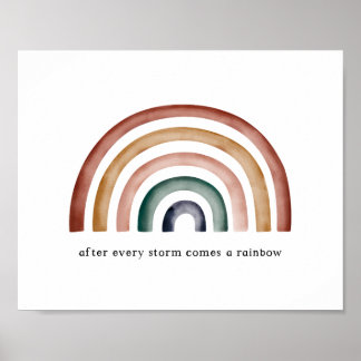 Poster Rainbow Baby - Depois de cada tempestade aparecer 