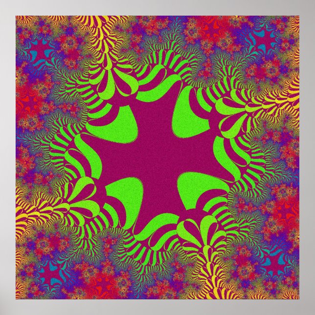 Poster Rainbow Berry Cross (Frente)