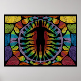Póster Rainbow Chakras