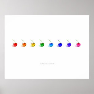 Póster Rainbow Cherries