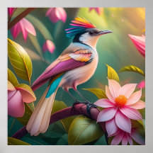 Rainbow crested Jay Fantasy Bird