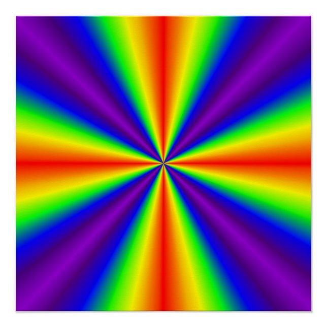 Póster Rainbow Cross (Frente)