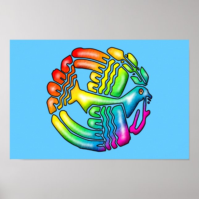Poster Rainbow Dove of Peace (Frente)