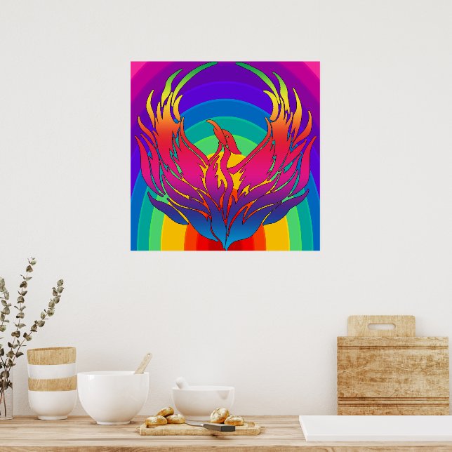 Poster Rainbow Dragon (Cozinha)