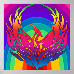 Poster Rainbow Dragon