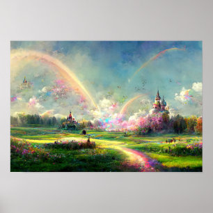Poster Rainbow Dream Prometido Land Meadow