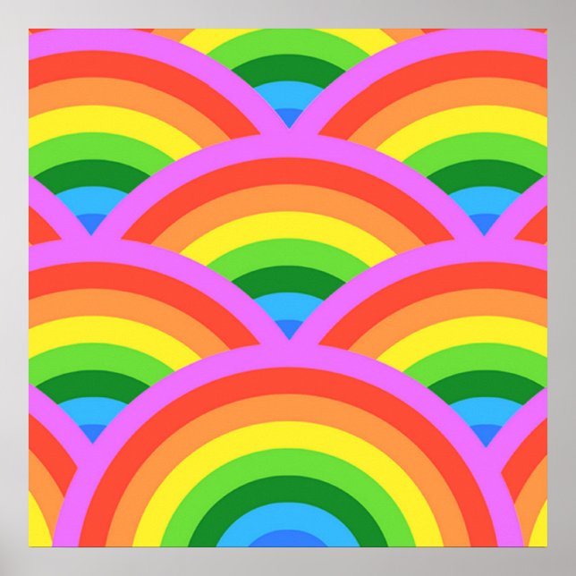 Poster Rainbow Feliz (Frente)