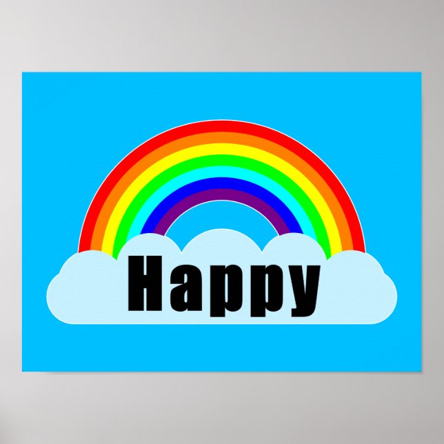 Poster RAINBOW - Feliz (Frente)