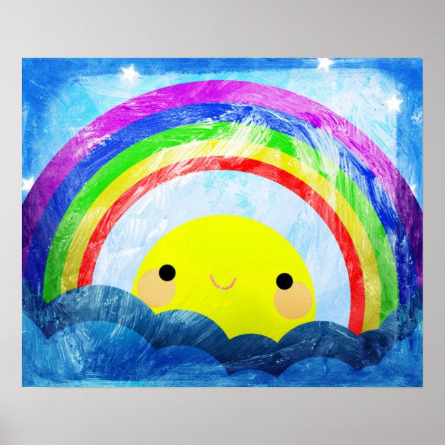 Póster Rainbow Feliz (Frente)