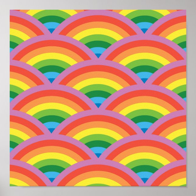 Poster Rainbow Feliz (Frente)