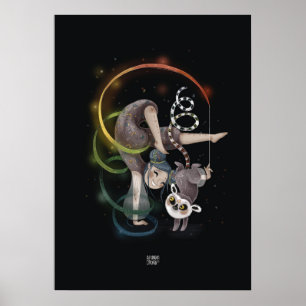 Poster RAINBOW LEMUR por Alexandra Dikaia