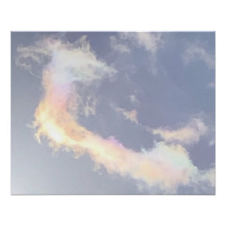 Póster Rainbow Light in the Japanese Sky