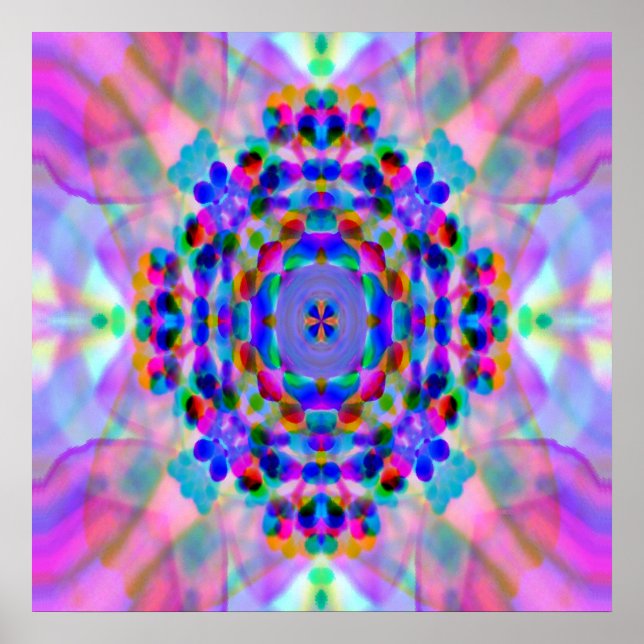 Poster Rainbow Mandala... (Frente)