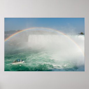 Poster Rainbow on Boat in Niagara Falls - Canadá e EUA