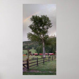 Póster Rainbow over Sweetgrass Ranch