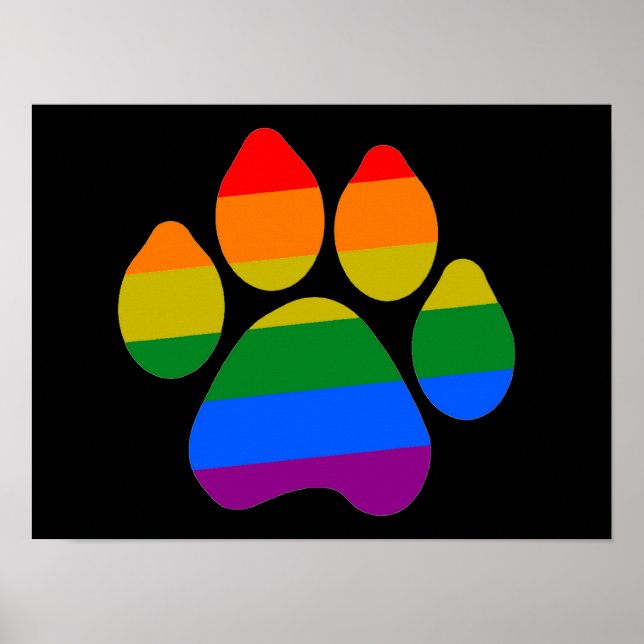 Poster Rainbow Paws (Frente)