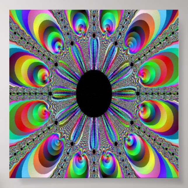 Poster Rainbow Peacock (Frente)