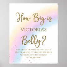 Rainbow Qual é o tamanho do jogo Mommys Belly Chá 